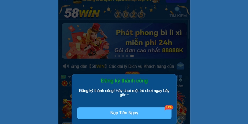 Điều kiện cần đáp ứng trước khi đăng ký 58WIN