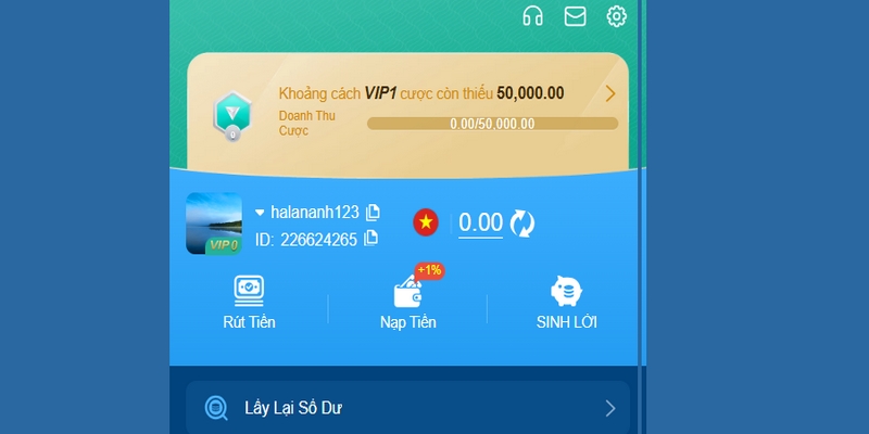 Thành viên đăng nhập vào tài khoản để thực hiện rút tiền 58WIN